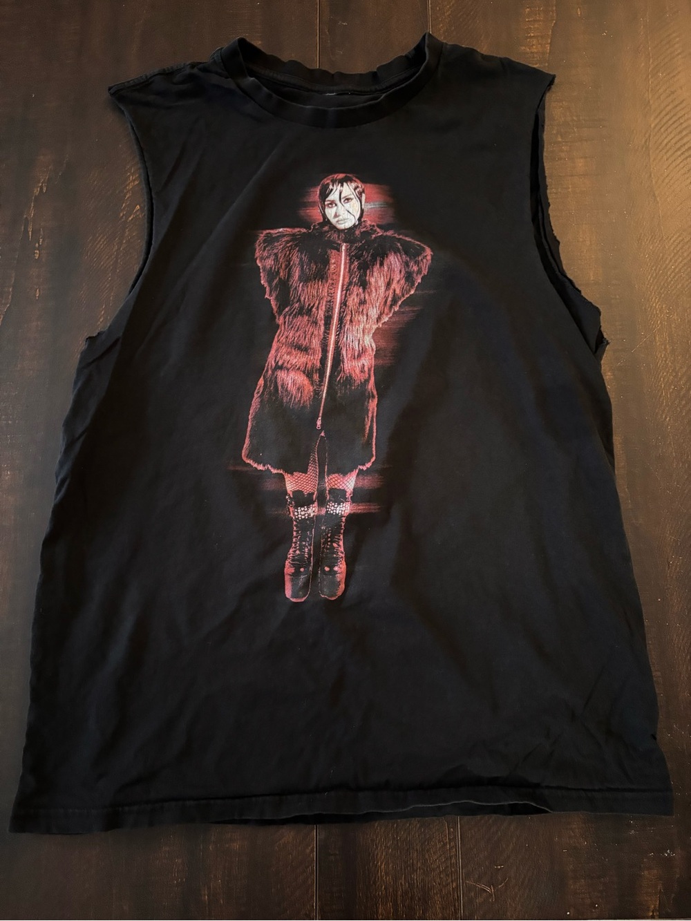 Men's Black Sleeveless Tank, Demi Lovato Concert Shirt